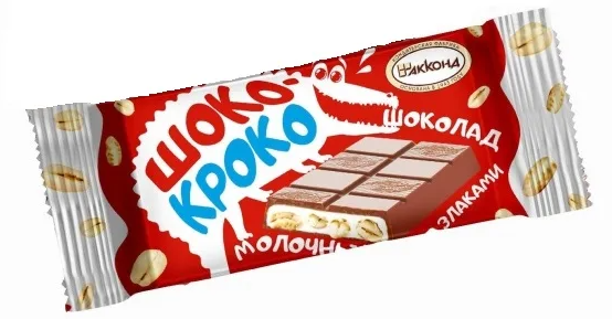 Плитка шоколадная ШОКО-КРОКО СО ЗЛАКАМИ 23гр