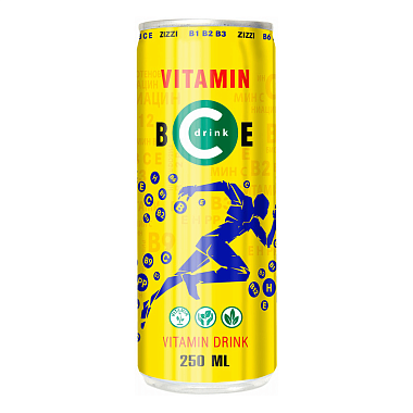 Напиток безалкогольный витаминизированный ZIZZI ЖЕЛТЫЙ С 250мл