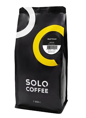 Кофе зерновой SOLO COFFEE BLEND Робуста 100% Вьетнам 1 кг