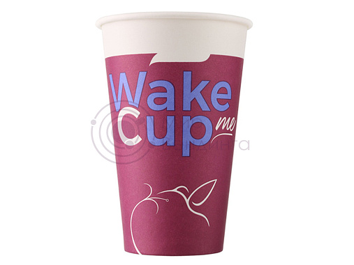 Стакан бумажный WakeMeCup 300 (360)мл d80