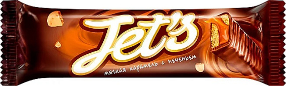 Батончик шоколадный JETS С ПЕЧЕНЬЕМ 42гр