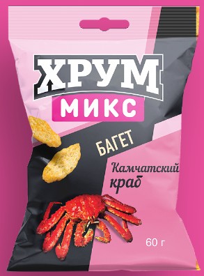 Сухарики ХРУМ ВКУС КАМЧАТСКОГО КРАБА 60гр