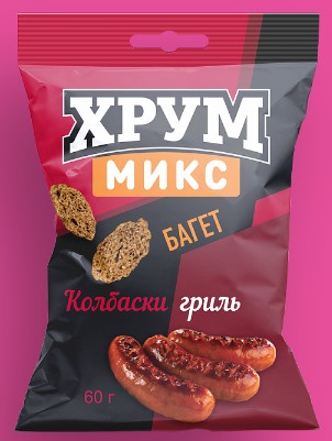 Сухарики ХРУМ ВКУС КОЛБАСКИ ГРИЛЬ 60гр