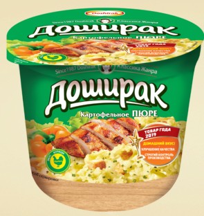 Пюре картофельное ДОШИРАК СО ВКУСОМ КУРИЦЫ 40гр