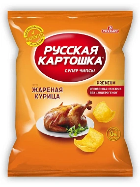 Чипсы картофельные РУССКАЯ КАРТОШКА АССОРТИ 10% 20гр