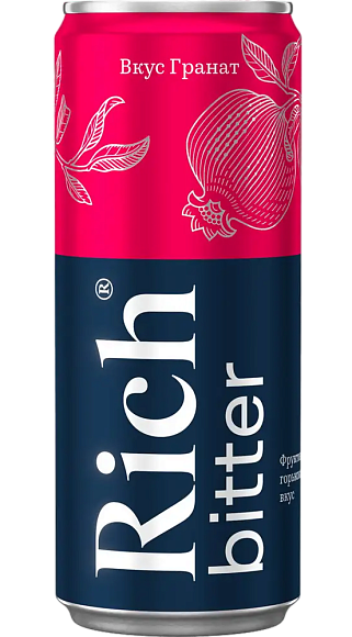 Напиток газированный РИЧ БИТТЕР ГРАНАТ СС 330мл