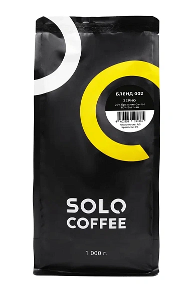 Кофе зерновой SOLO COFFEE (BLEND 002) 1кг