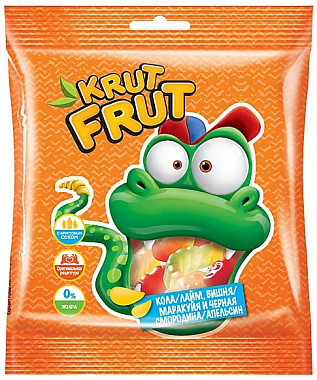Мармелад жевательный КРУТФРУТ ЗАБАВНАЯ ЗМЕЙКА 70гр