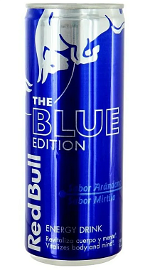 Напиток энергетический РЕД БУЛЛ СИНИЙ (ЧЕРНИКА) 250мл