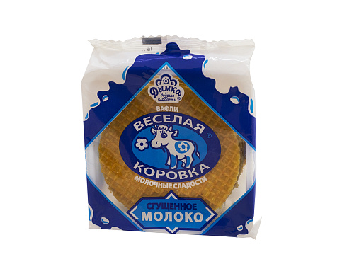 Вафли ВЕСЕЛАЯ КОРОВКА (ТЕЛОЧКА) СГУЩЕНКА 150гр 