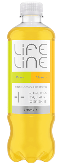 Напиток витаминизированный негаз. LIFELINE МАНГО И КИВИ 500мл