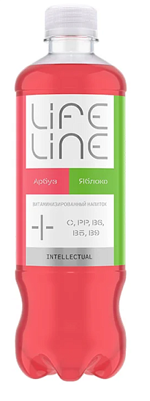 Напиток витаминизированный негаз. LIFELINE АРБУЗ И ЯБЛОКО 500мл