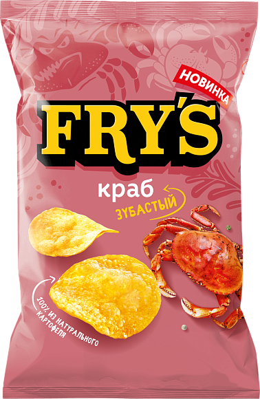 Чипсы картофельные FRY’S КРАБ 35гр
