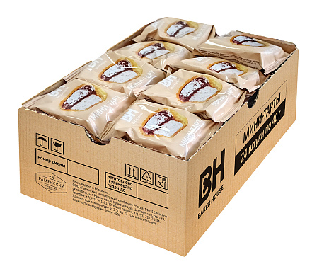 Пирожное сдобное МИНИ ТАРТ BAKER HOUSE КОКОСОВАЯ НАЧИНКА 40гр