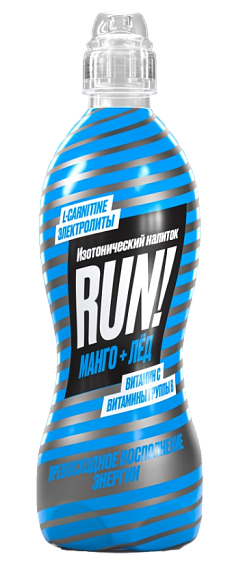 Напиток изотонический RUN МАНГО и ЛЕД 500мл