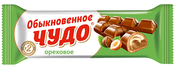 Вафли ОБЫКНОВЕННОЕ ЧУДО ОБЫКНОВЕННОЕ ОРЕХОВОЕ 55гр