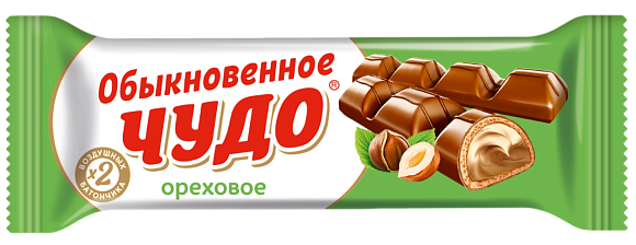 Вафли ОБЫКНОВЕННОЕ ЧУДО ОБЫКНОВЕННОЕ ОРЕХОВОЕ 55гр