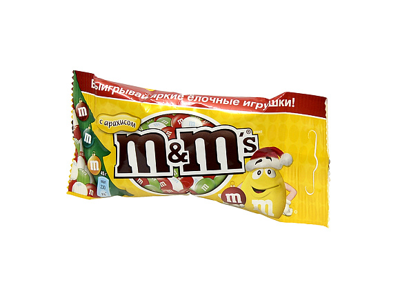 Драже шоколадное M&Ms АРАХИС 45гр