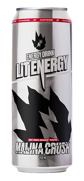 Напиток энергетический ЛИТ ЭНЕРДЖИ МАЛИНА КРАШ 450мл 12шт/уп