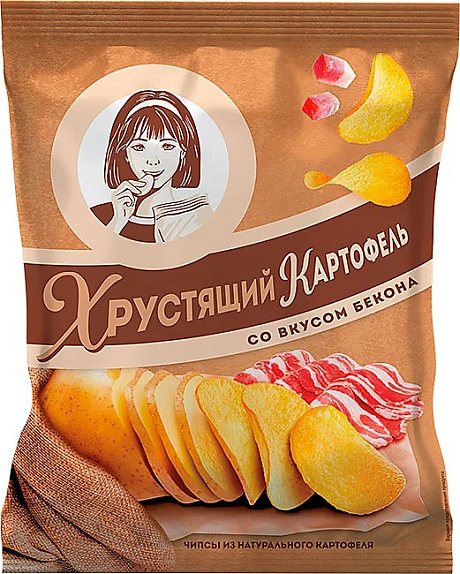 Чипсы картофельные ХРУСТЯЩИЙ КАРТОФЕЛЬ БЕКОН 40гр