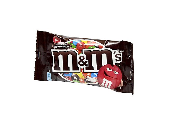 Драже шоколадное M&Ms С МОЛОЧНЫМ ШОКОЛАДОМ 45гр