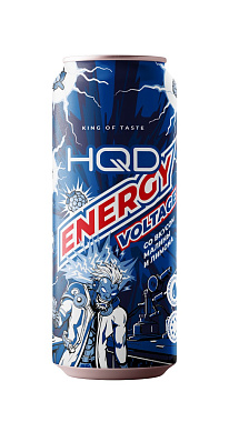 Напиток энергетический АШКУДИ ЭНЕРДЖИ  ВОЛЬТАЖ МАЛИНА И ЛИМОН 450мл