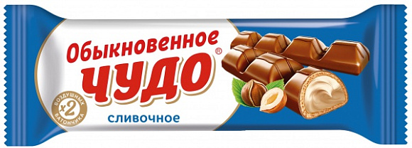 Вафли ОБЫКНОВЕННОЕ ЧУДО СЛИВОЧНОЕ 55гр 