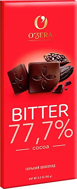 Плитка шоколадная OZERA DARK 55% ГОРЬКИЙ 90гр