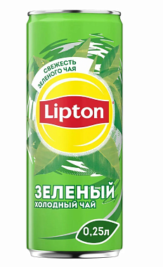 Чай холодный ЛИПТОН ЗЕЛЕНЫЙ 250мл