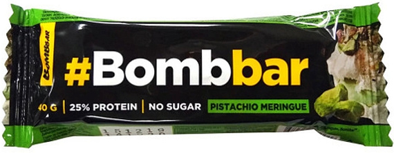 Батончик протеиновый BOMBBAR ФИСТАШКОВАЯ МЕРЕНГА 40гр