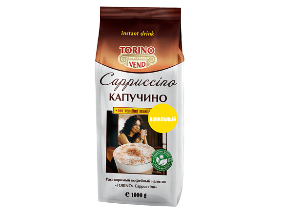 Напиток кофейный TORINO КАПУЧИНО ВАНИЛЬ 1кг