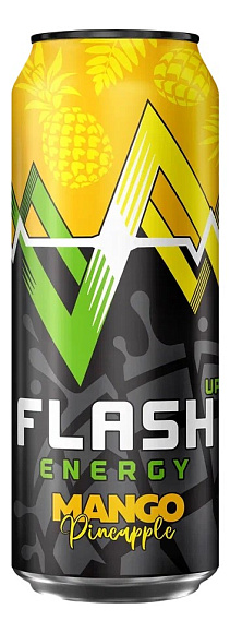 Напиток энергетический ФЛЕШ ЭНЕРГИЯ МАНГО-АНАНАС 450мл