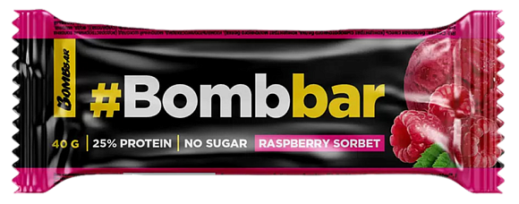 Батончик протеиновый BOMBBAR МАЛИНОВЫЙ СОРБЕТ 40гр