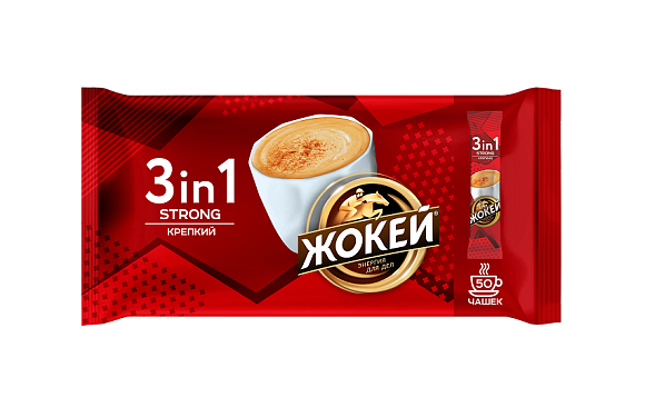 Кофе растворимый ЖОКЕЙ КРЕПКИЙ 3в1 12гр