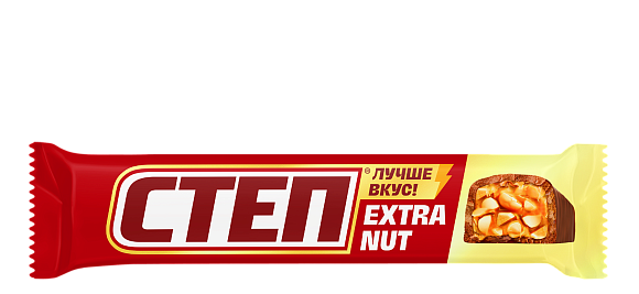 Батончик шоколадный СТЕП ЕXTRA НУТ 47гр