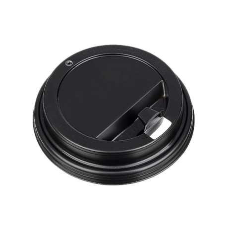Крышка пластиковая с клапаном НА СТАКАН ЧЕРНАЯ GLOBALCUPS d960 380мл