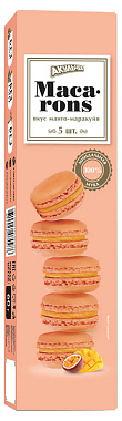Пирожное миндальное АКУЛЬЧЕВ МАКАРУН МАНГО-МАРАКУЙЯ 60гр 12шт/уп [150]