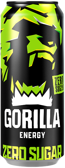 Напиток энергетический GORILLA БЕЗ САХАРА 450мл