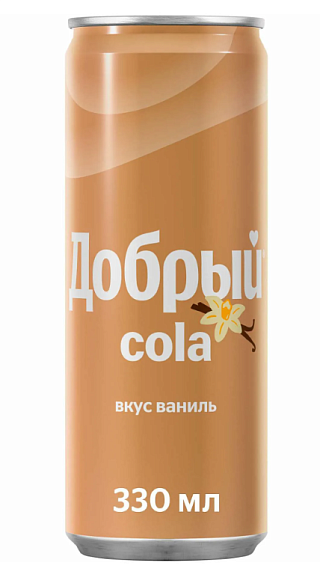 Напиток газированный ДОБРЫЙ КОЛА ВАНИЛЬ 330мл 