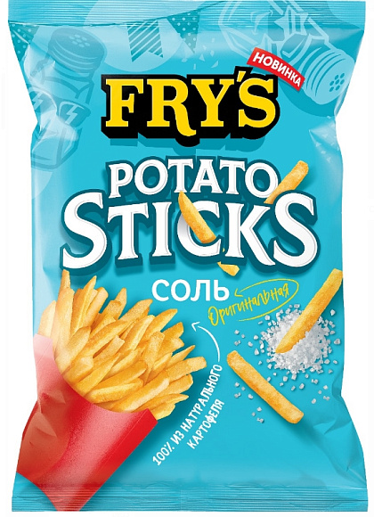 Чипсы картофельные FRYS СОЛОМКА С СОЛЬЮ 90гр