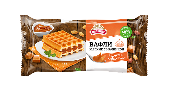 Вафли МЯГКИЕ ДАРНИЦА ВАРЕНАЯ СГУЩЕНКА 108гр