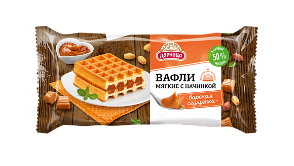 Вафли МЯГКИЕ ДАРНИЦА ВАРЕНАЯ СГУЩЕНКА 108гр
