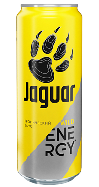 Напиток энергетический ЯГУАР ЖЕЛТЫЙ 450мл