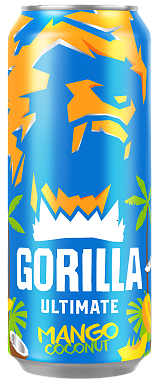 Напиток газированный GORILLA ULTIMATE МАНГО КОКОС Ж/Б 450мл 