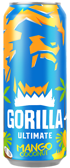 Напиток газированный GORILLA ULTIMATE МАНГО КОКОС Ж/Б 450мл 