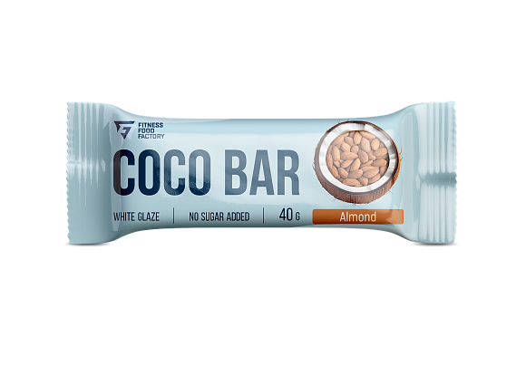 Батончик кокосовый COCO BAR МИНДАЛЬ 40гр