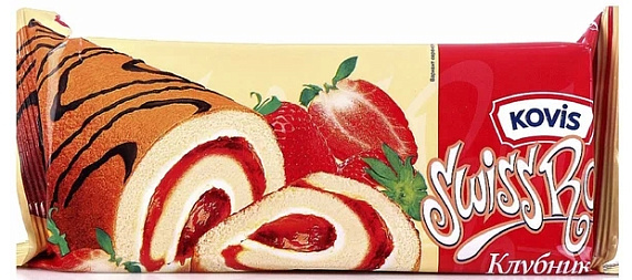 Рулет KOVIS КЛУБНИКА 175гр