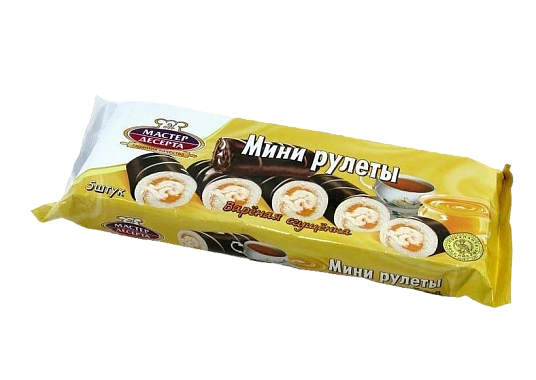 Мини-рулет МАСТЕР ДЕСЕРТА ВАРЕНАЯ СГУЩЕНКА 175гр