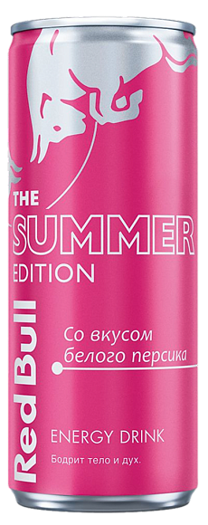 Напиток энергетический РЕД БУЛЛ БЕЛЫЙ ПЕРСИК 250мл 24шт/уп