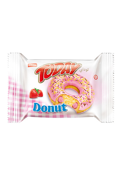 Пирожное ДОНАТ TODAY КЛУБНИКА 40гр